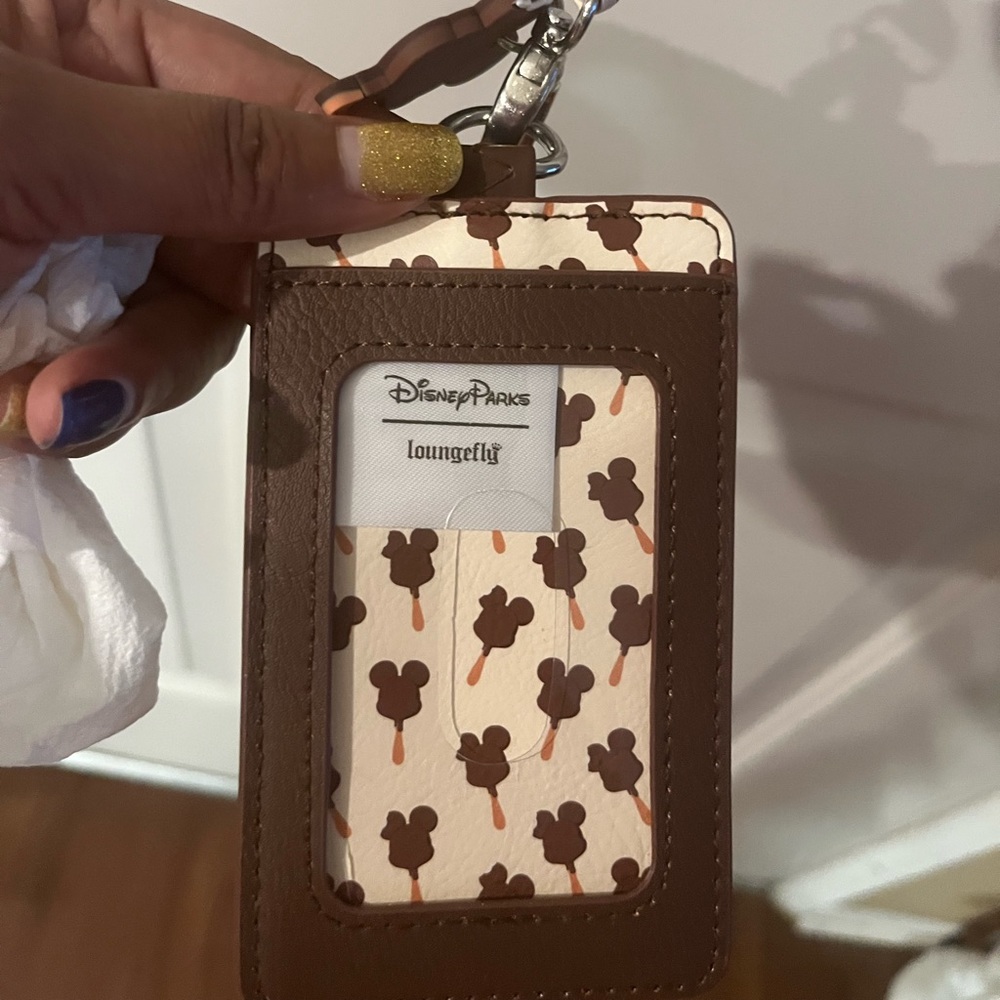 Chocolate Ice Crean Disney loungefly Badge Holder